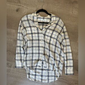 MADEWELL Checkered Button Down Long Sleeve Shirt Size Small